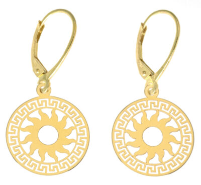 ZŁOTE KOLCZYKI  SŁOŃCA