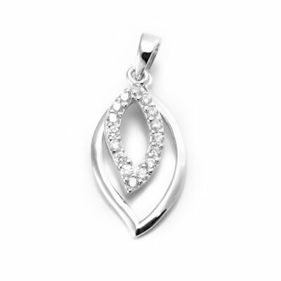 SREBRNA ZAWIESZKA Z CYRKONIAMI