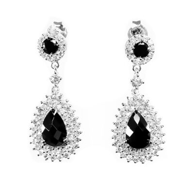 SREBRNE KOLCZYKI Z CYRKONIAMI