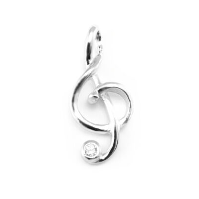 SREBRNA ZAWIESZKA KLUCZ WIOLINOWY