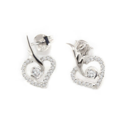 SREBRNE KOLCZYKI Z CYRKONIAMI