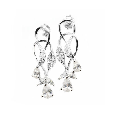 SREBRNE KOLCZYKI Z CYRKONIAMI