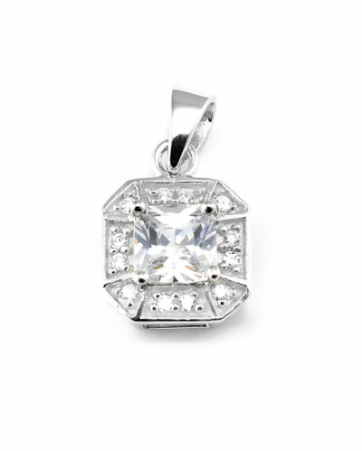 SREBRNA ZAWIESZKA Z CYRKONIAMI