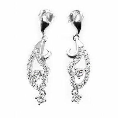 SREBRNE KOLCZYKI Z CYRKONIAMI