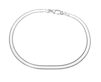 SREBRNA BRANSOLETKA TAŚMA