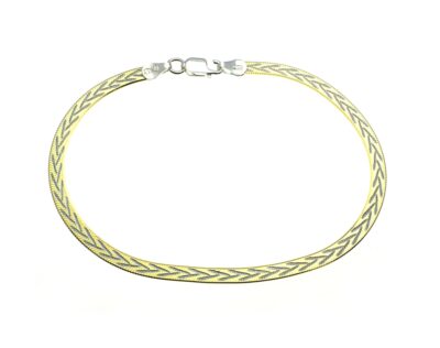 SREBRNA BRANSOLETKA TAŚMA