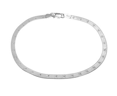 SREBRNA BRANSOLETKA TAŚMA