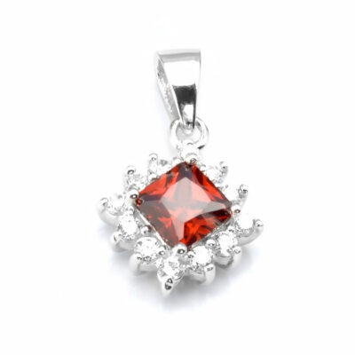 SREBRNA ZAWIESZKA Z CYRKONIAMI