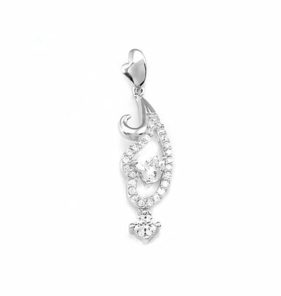 SREBRNA ZAWIESZKA Z CYRKONIAMI