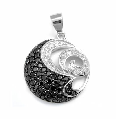 SREBRNA ZAWIESZKA Z CYRKONIAMI