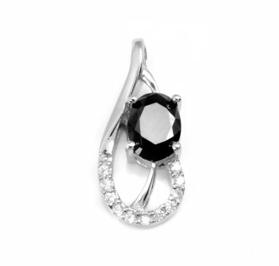 SREBRNA ZAWIESZKA Z CYRKONIAMI