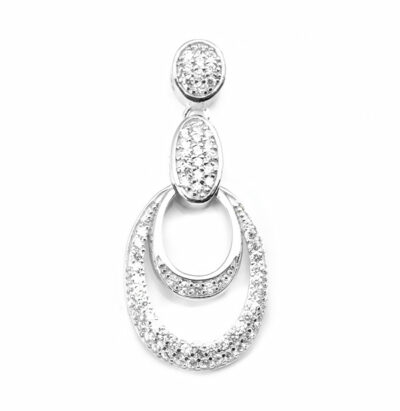 SREBRNA ZAWIESZKA Z CYRKONIAMI