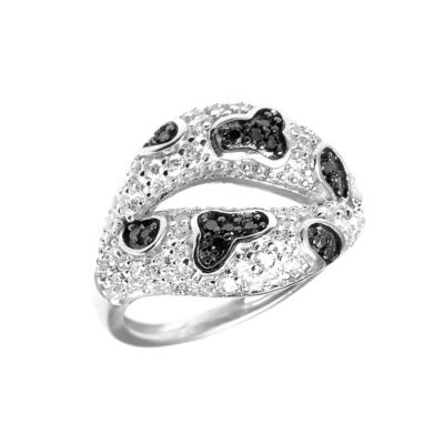 SREBRNY PIERŚCIONEK Z CYRKONIAMI