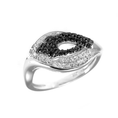 SREBRNY PIERŚCIONEK Z CYRKONIAMI