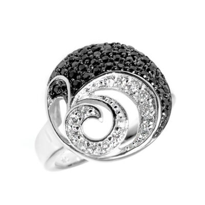 SREBRNY PIERŚCIONEK Z CYRKONIAMI