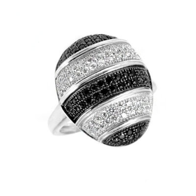 SREBRNY PIERŚCIONEK Z CYRKONIAMI