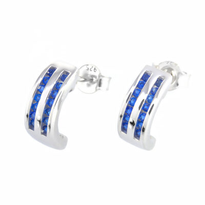 SREBRNE KOLCZYKI Z CYRKONIAMI