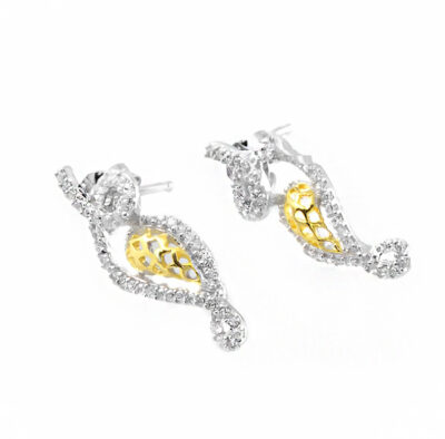 SREBRNE KOLCZYKI Z CYRKONIAMI