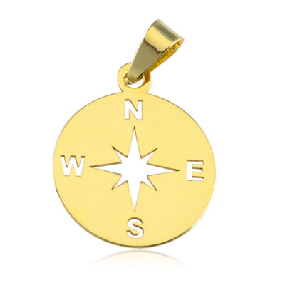 ZŁOTA ZAWIESZKA RÓŻA WIATRÓW