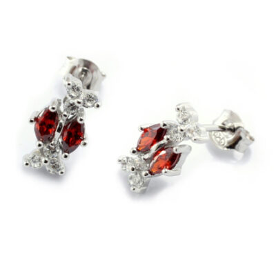 SREBRNE KOLCZYKI Z CYRKONIAMI