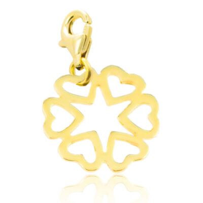 ZŁOTY CHARMS KONICZYNKA Z SERDUSZEK