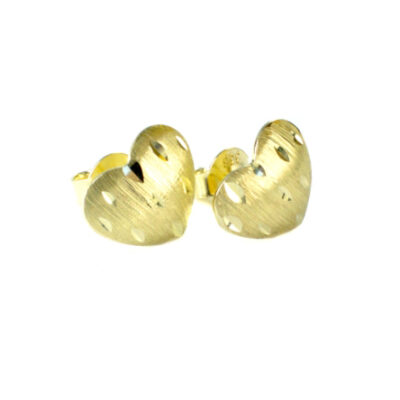 ZŁOTE KOLCZYKI SERDUSZKA