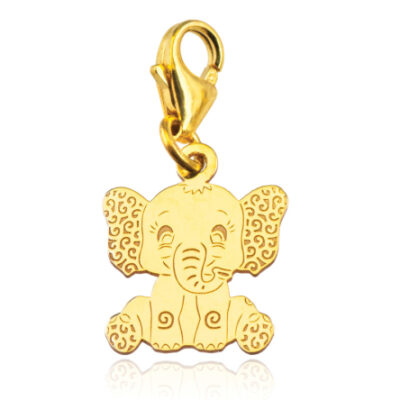 ZŁOTY CHARMS SŁONIK CHŁOPIEC