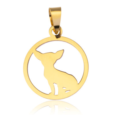 ZŁOTA ZAWIESZKA PIESEK CHIHUAHUA