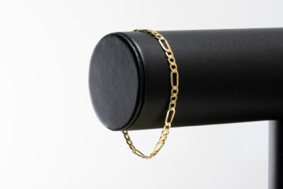 Złota Bransoletka Figaro 18 cm Próba 585