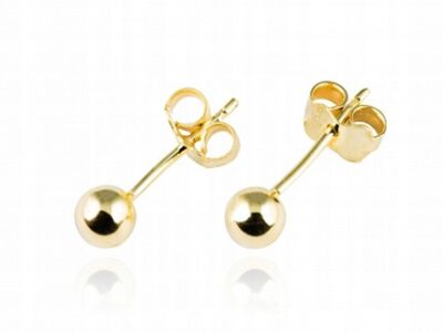 Złote Kolczyki Kulki