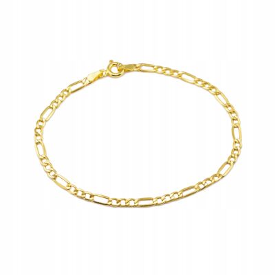 Złota Bransoletka Figaro 18 cm Próba 333