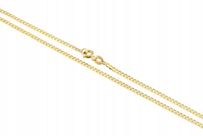 Złoty Łańcuszek Pancerka Pełna 45 cm Próba 333