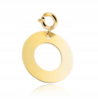 Złoty Charms na bransoletkę Kółko próba 585