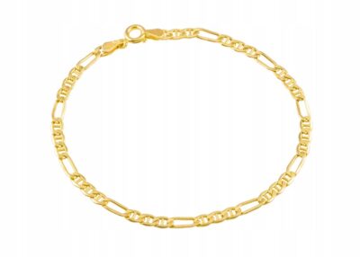 Złota Bransoletka Figaro 20 cm Próba 333