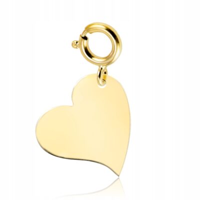 Złoty Charms na Bransoletkę Serce próba 585