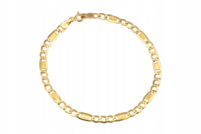 Złota Bransoletka Figaro Greckie 20 cm Próba 333