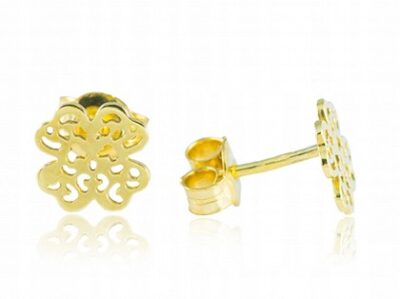 Kolczyki Złote Koniczynki