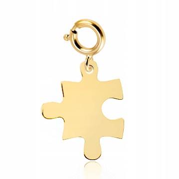Złoty Charms na Bransoletkę Puzzel