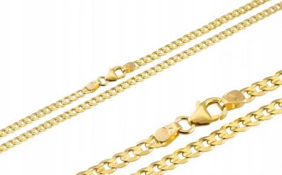 Złoty Łańcuszek Pancerka Pełna 51 cm Próba 585