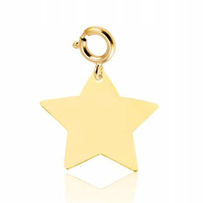 Złoty Charms na bransoletkę Gwiazdka próba 585