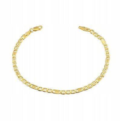 Złota Bransoletka Figaro 20 cm Próba 333