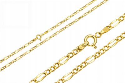 Złoty Łańcuszek Figaro 50 cm Próba 333